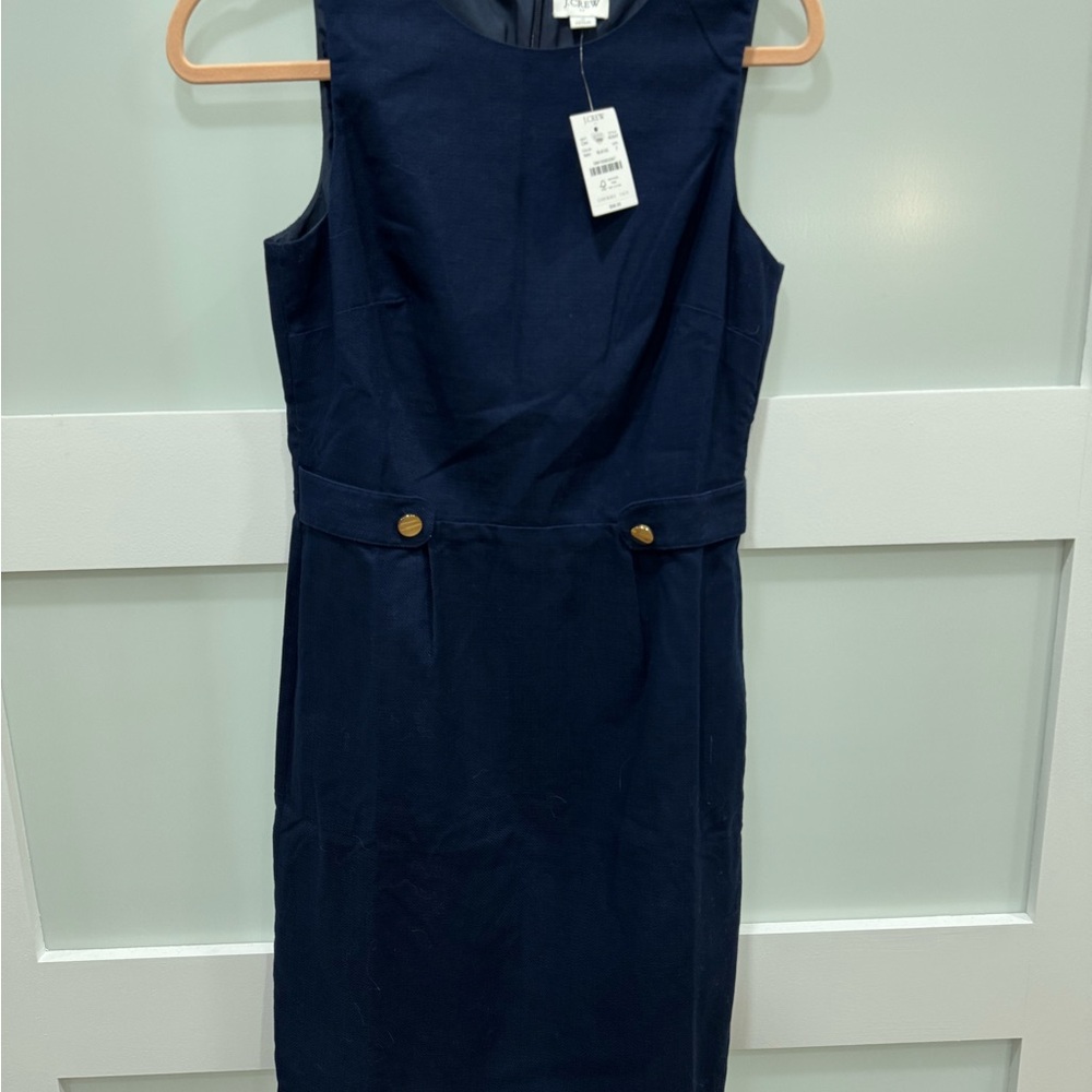 J. Crew Navy Blue Sleeveless Dress